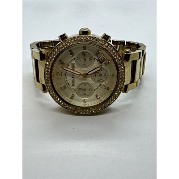 Michael Kors Parker MK5354 Women's Gold Stainless Steel Analog Dial Watch JNA439 - Picture 5 of 11